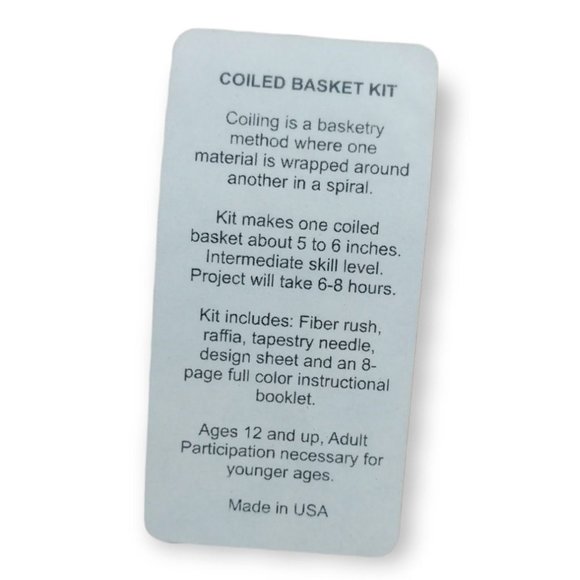 Traditional Craft Kits Coiled Basket Kit Turtle Design New - Picture 3 of 6